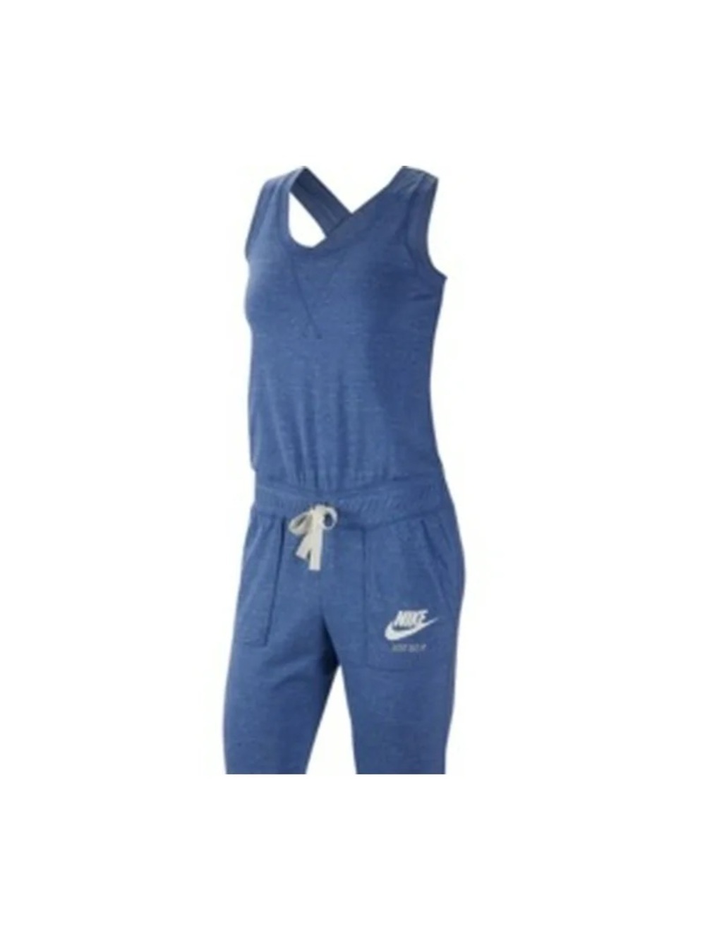 Nike Women's Navy Blue Track Joggers with Drawstring - Picture 3 of 10